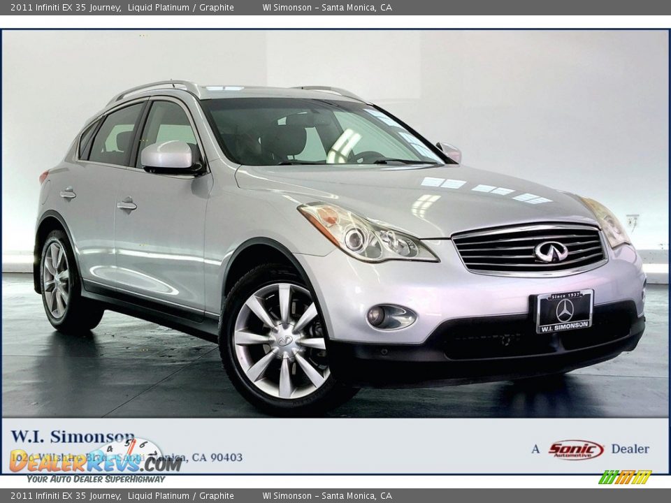 2011 Infiniti EX 35 Journey Liquid Platinum / Graphite Photo #1