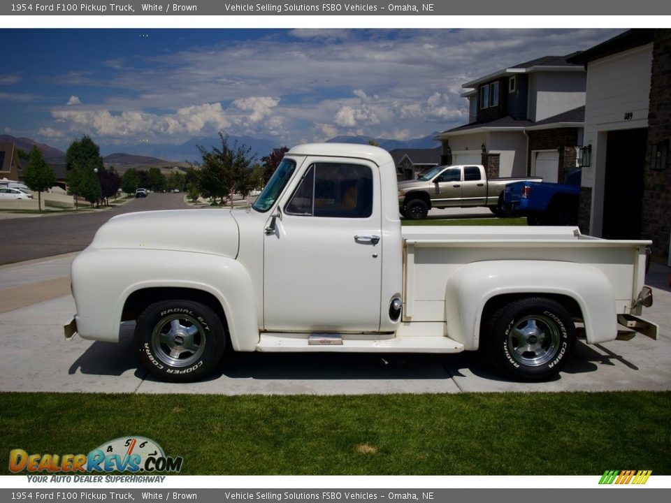 White 1954 Ford F100 Pickup Truck Photo #1