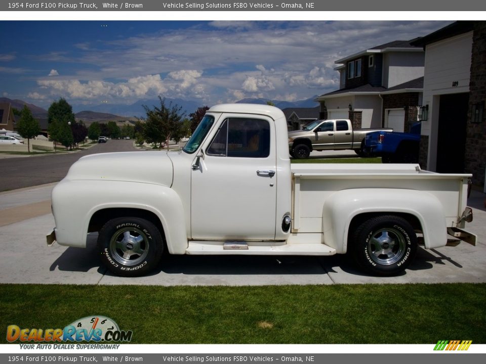 White 1954 Ford F100 Pickup Truck Photo #1