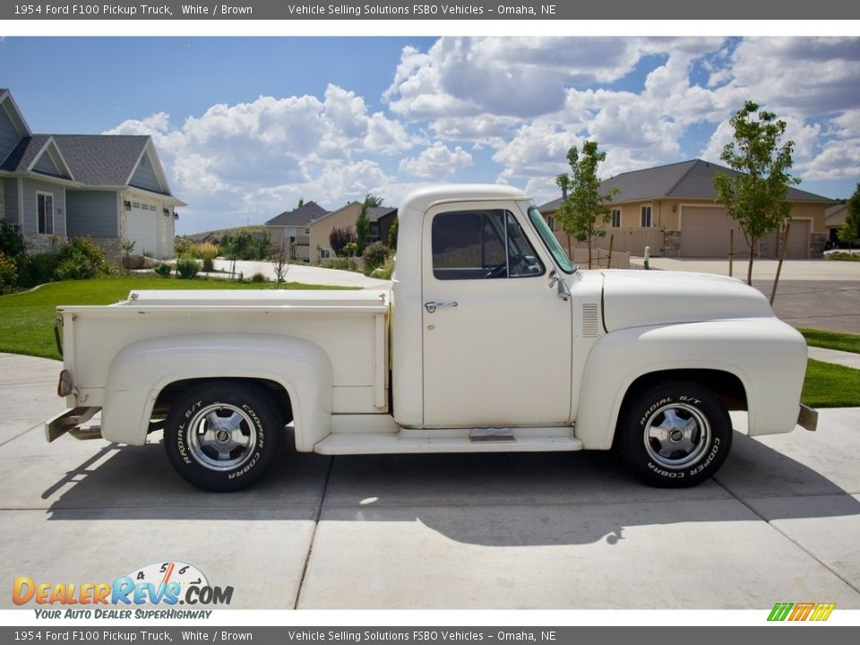 White 1954 Ford F100 Pickup Truck Photo #7