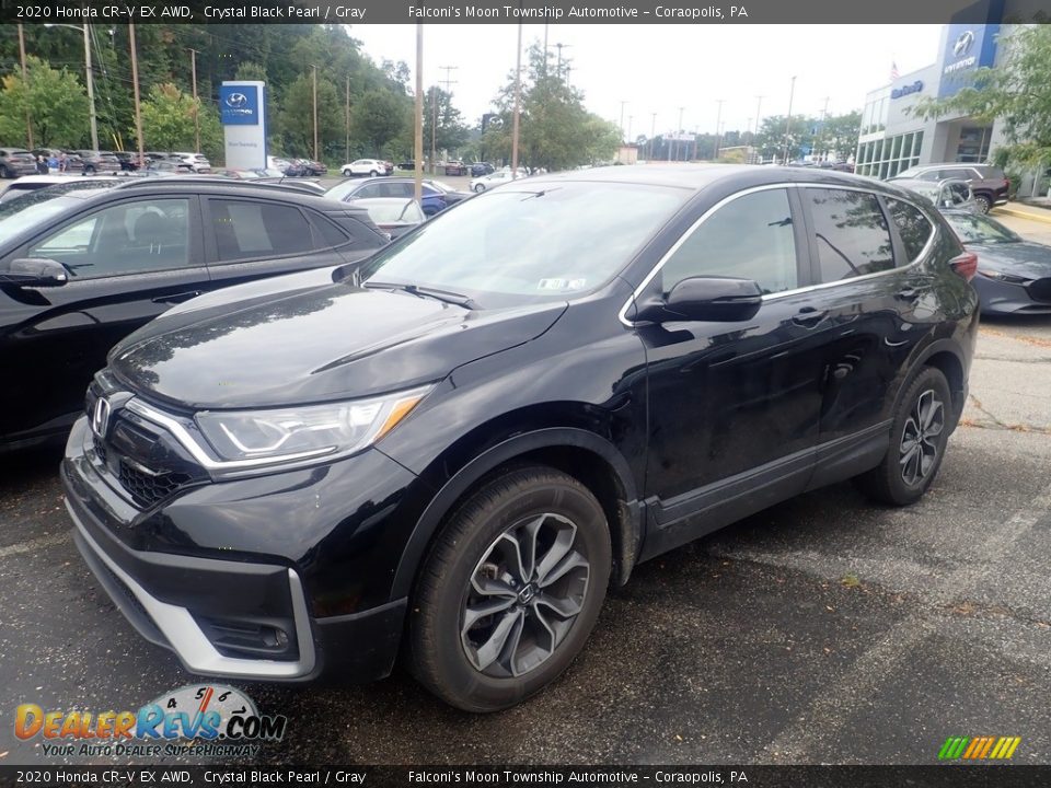 2020 Honda CR-V EX AWD Crystal Black Pearl / Gray Photo #1