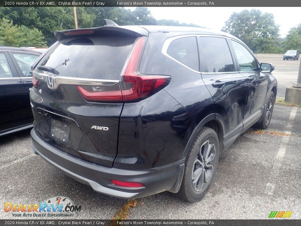 2020 Honda CR-V EX AWD Crystal Black Pearl / Gray Photo #4