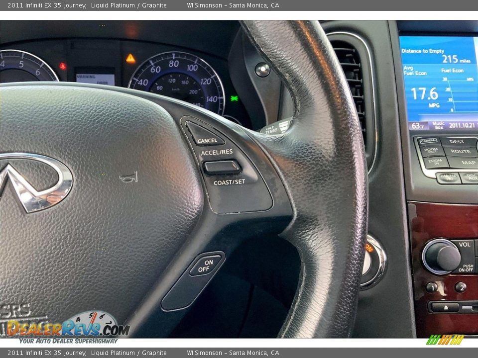2011 Infiniti EX 35 Journey Steering Wheel Photo #22