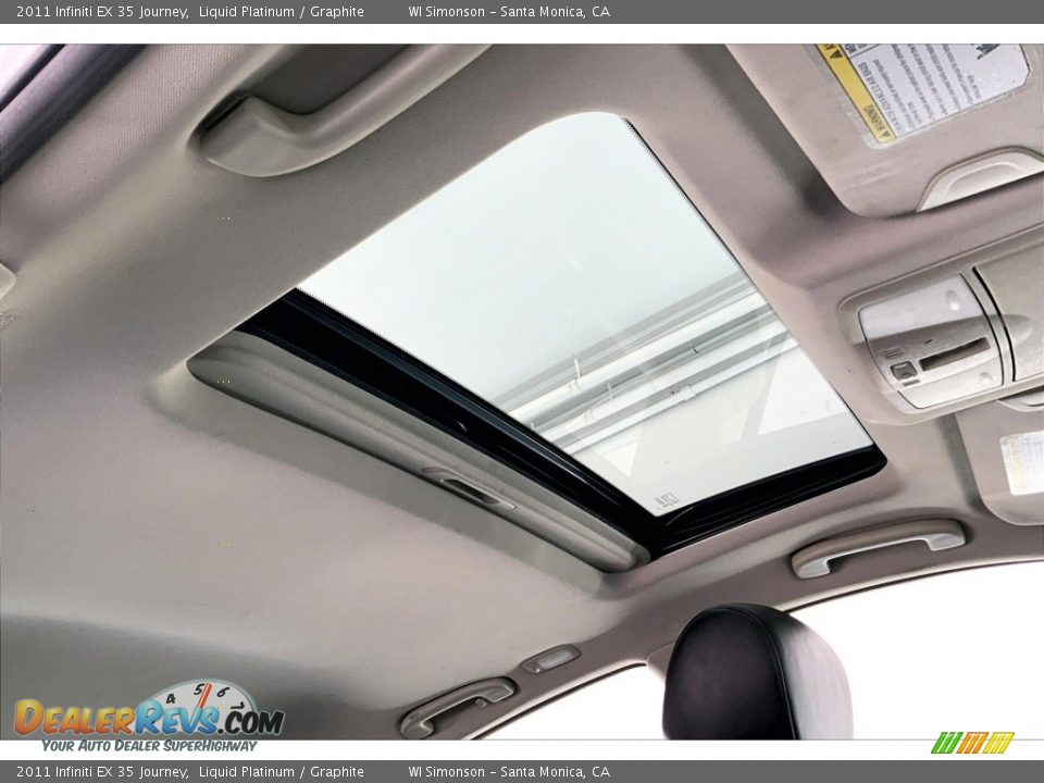 Sunroof of 2011 Infiniti EX 35 Journey Photo #25