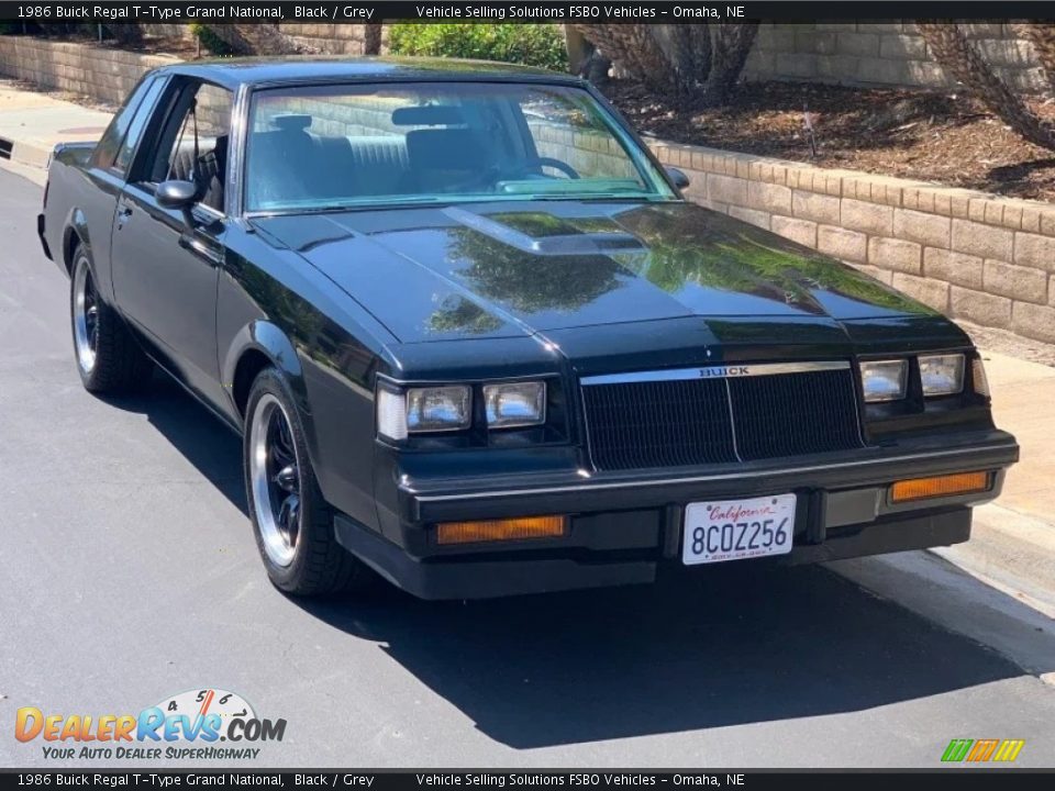 Black 1986 Buick Regal T-Type Grand National Photo #9