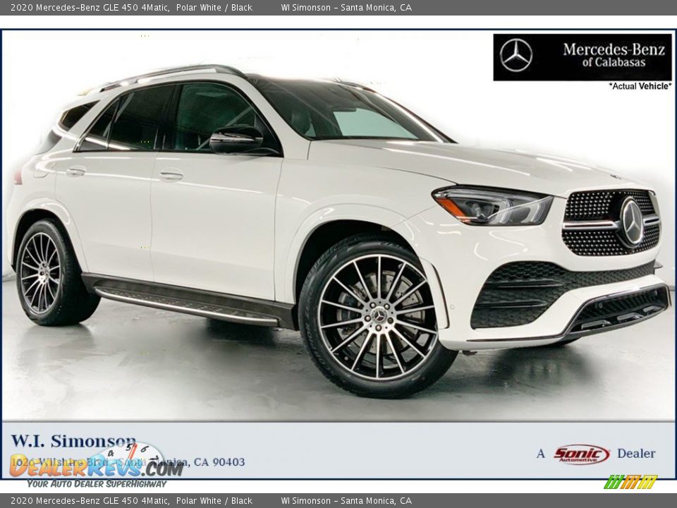 2020 Mercedes-Benz GLE 450 4Matic Polar White / Black Photo #1