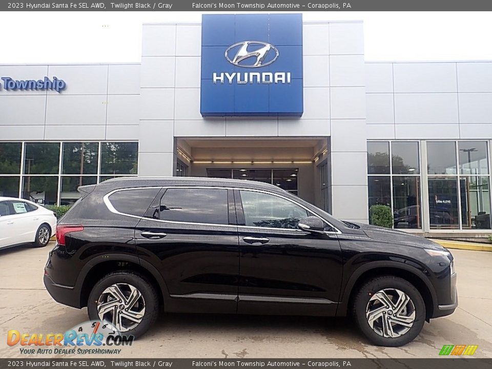 2023 Hyundai Santa Fe SEL AWD Twilight Black / Gray Photo #1