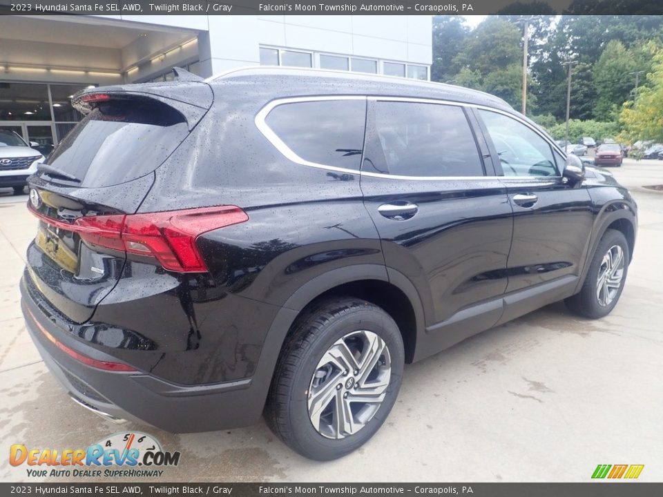 2023 Hyundai Santa Fe SEL AWD Twilight Black / Gray Photo #2