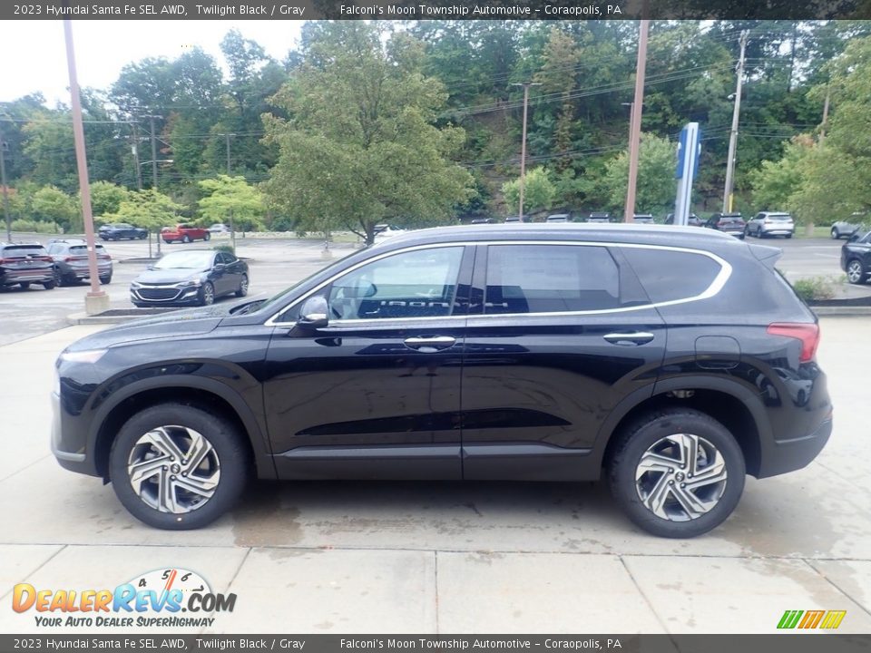 2023 Hyundai Santa Fe SEL AWD Twilight Black / Gray Photo #6