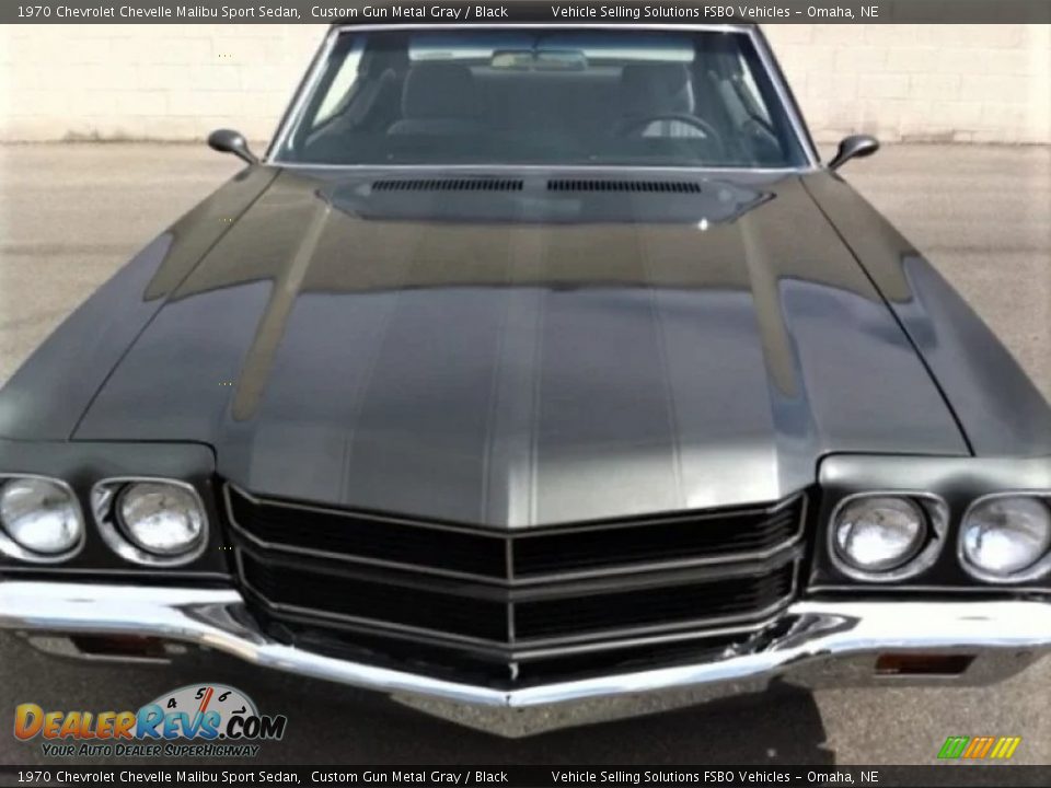 Custom Gun Metal Gray 1970 Chevrolet Chevelle Malibu Sport Sedan Photo #2