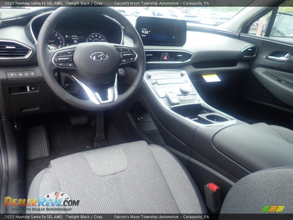 2023 Hyundai Santa Fe SEL AWD Twilight Black / Gray Photo #13
