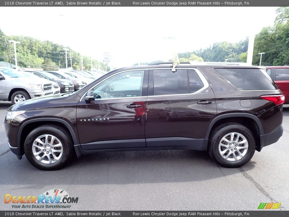 2018 Chevrolet Traverse LT AWD Sable Brown Metallic / Jet Black Photo #2