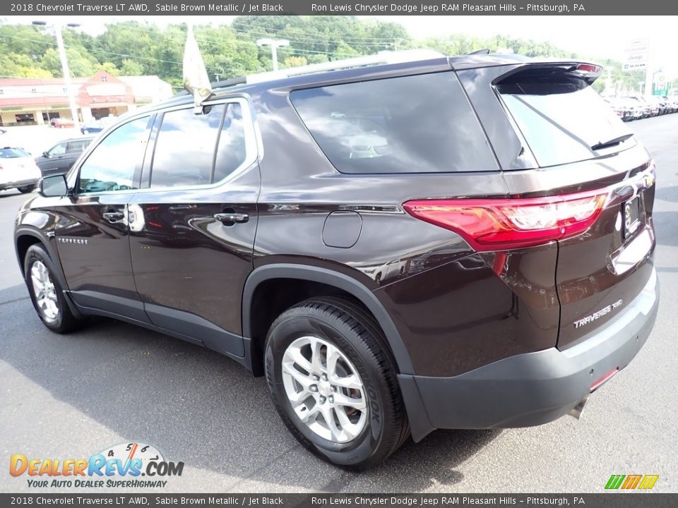 2018 Chevrolet Traverse LT AWD Sable Brown Metallic / Jet Black Photo #3