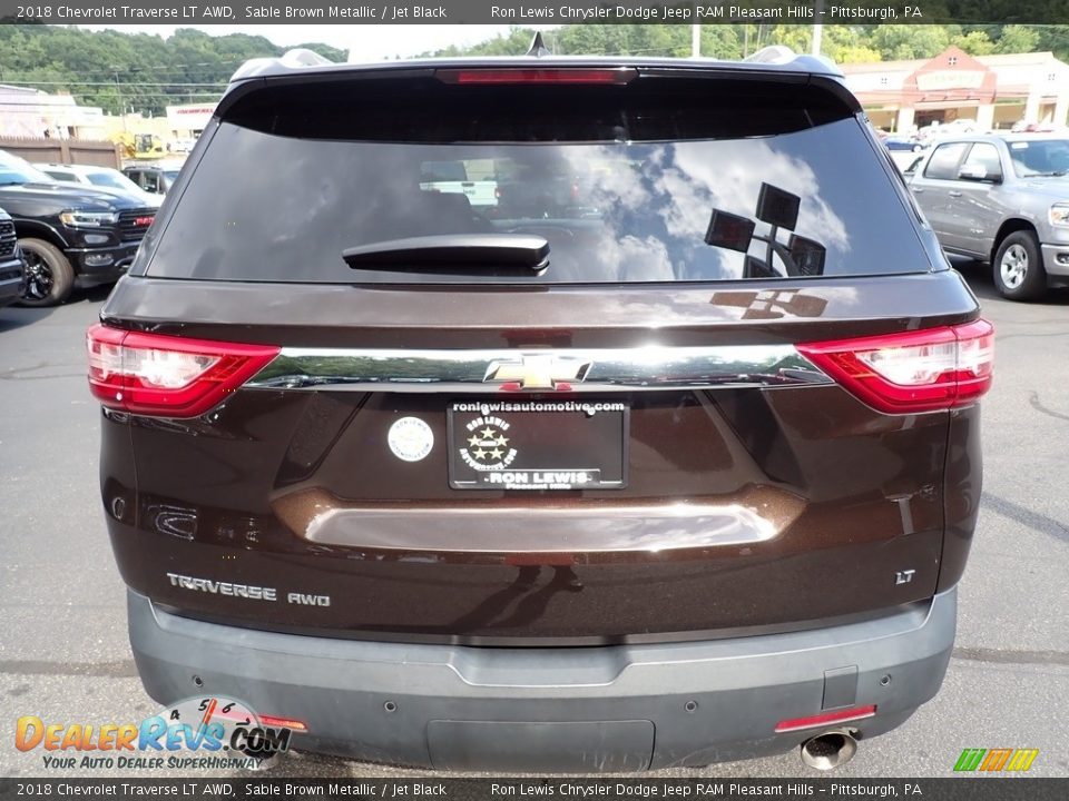 2018 Chevrolet Traverse LT AWD Sable Brown Metallic / Jet Black Photo #4