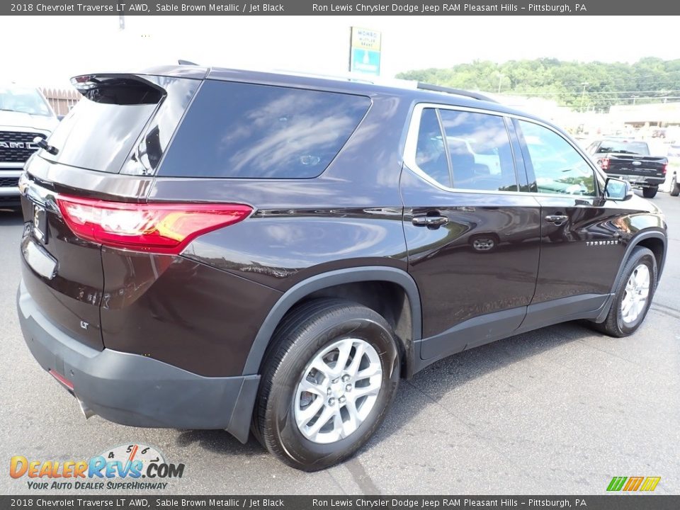 2018 Chevrolet Traverse LT AWD Sable Brown Metallic / Jet Black Photo #6