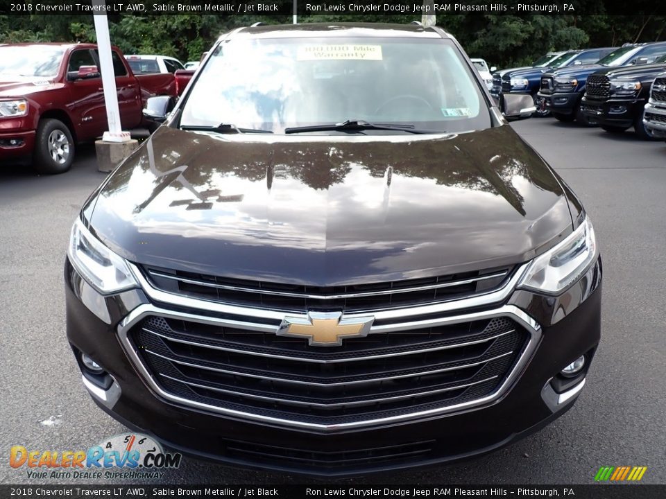 2018 Chevrolet Traverse LT AWD Sable Brown Metallic / Jet Black Photo #9