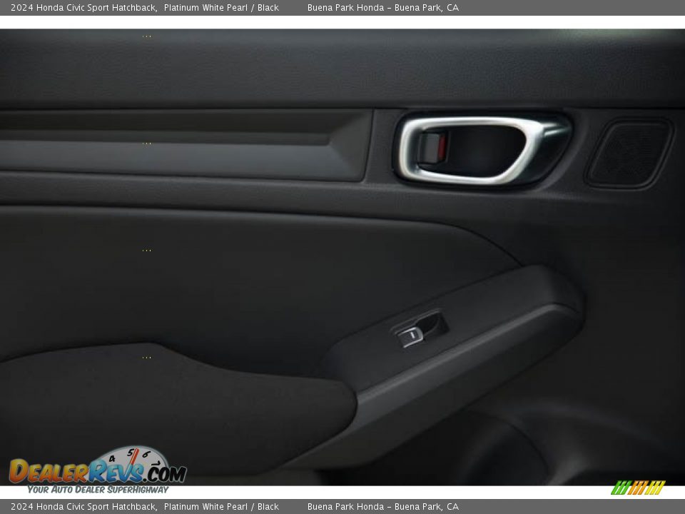 2024 Honda Civic Sport Hatchback Platinum White Pearl / Black Photo #34