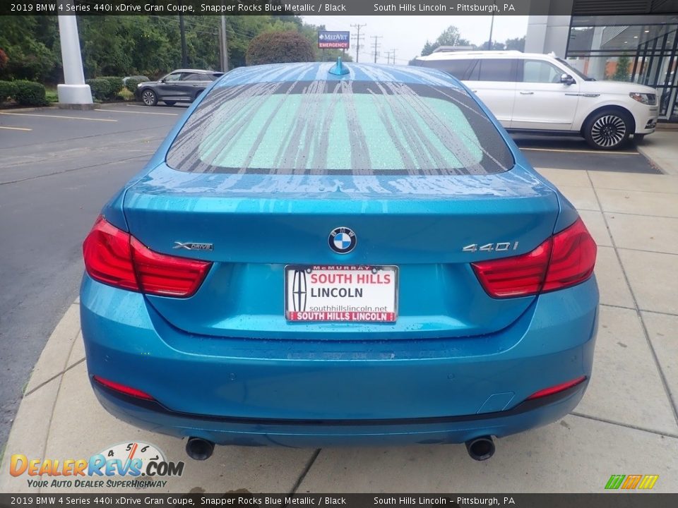 2019 BMW 4 Series 440i xDrive Gran Coupe Snapper Rocks Blue Metallic / Black Photo #4