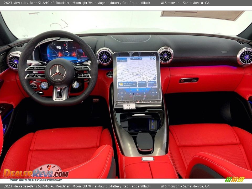 Dashboard of 2023 Mercedes-Benz SL AMG 43 Roadster Photo #6