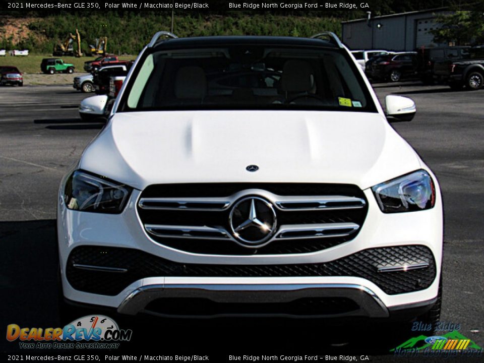 2021 Mercedes-Benz GLE 350 Polar White / Macchiato Beige/Black Photo #4