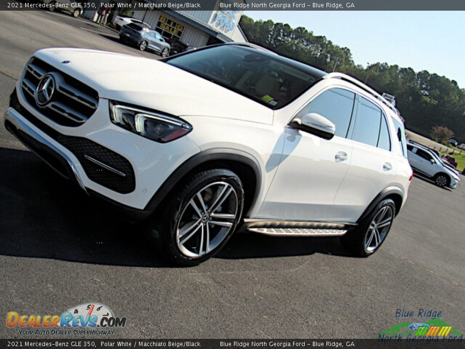 2021 Mercedes-Benz GLE 350 Polar White / Macchiato Beige/Black Photo #27