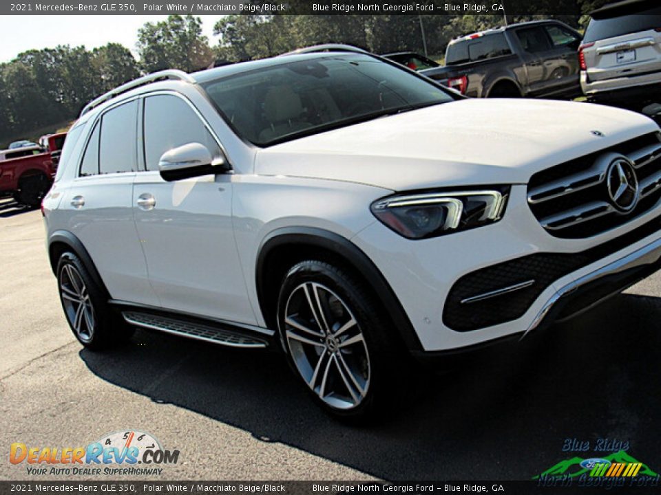 2021 Mercedes-Benz GLE 350 Polar White / Macchiato Beige/Black Photo #28