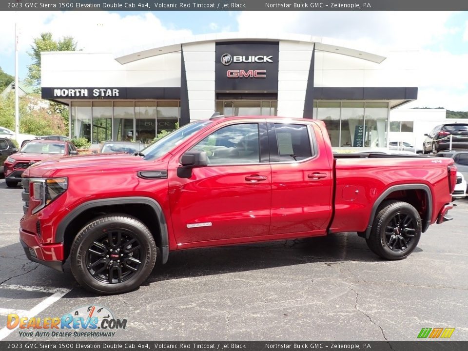 2023 GMC Sierra 1500 Elevation Double Cab 4x4 Volcanic Red Tintcoat / Jet Black Photo #1