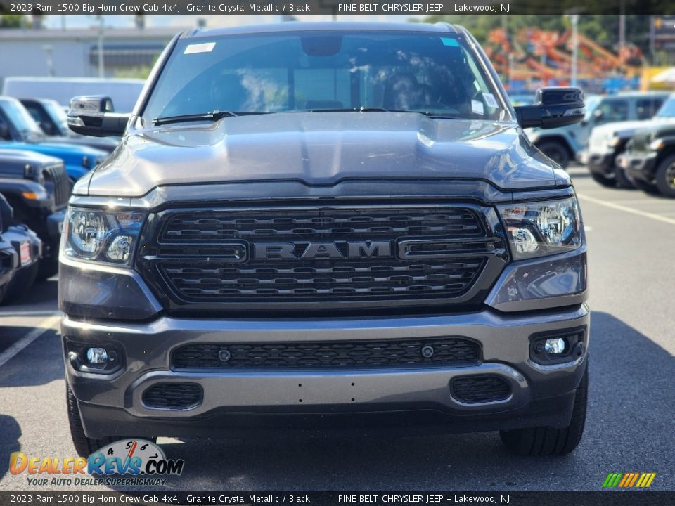 2023 Ram 1500 Big Horn Crew Cab 4x4 Granite Crystal Metallic / Black Photo #2