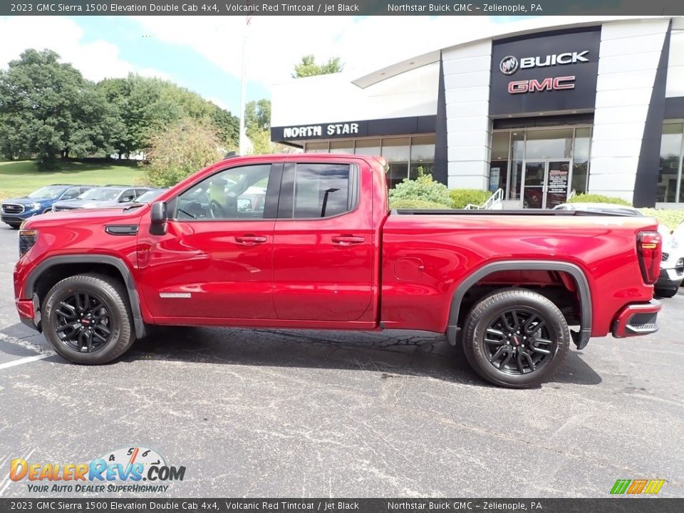 2023 GMC Sierra 1500 Elevation Double Cab 4x4 Volcanic Red Tintcoat / Jet Black Photo #2