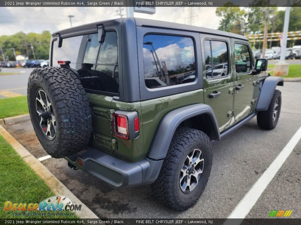 2021 Jeep Wrangler Unlimited Rubicon 4x4 Sarge Green / Black Photo #3