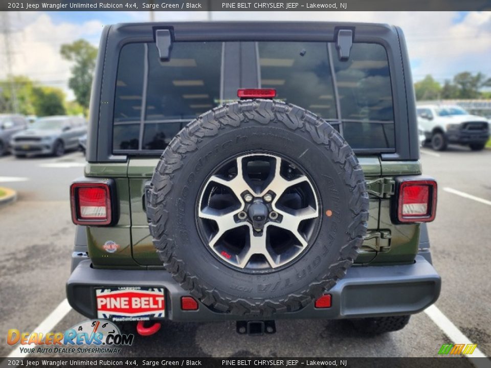 2021 Jeep Wrangler Unlimited Rubicon 4x4 Sarge Green / Black Photo #4