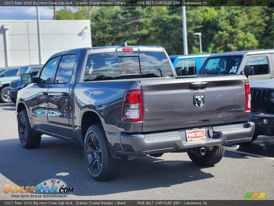 2023 Ram 1500 Big Horn Crew Cab 4x4 Granite Crystal Metallic / Black Photo #4