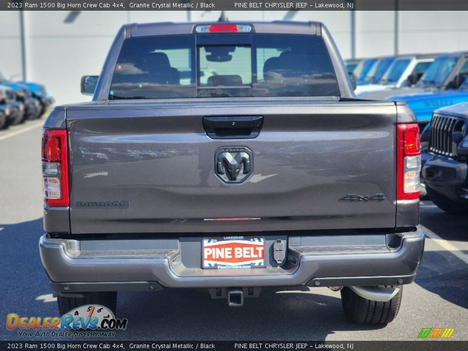 2023 Ram 1500 Big Horn Crew Cab 4x4 Granite Crystal Metallic / Black Photo #6