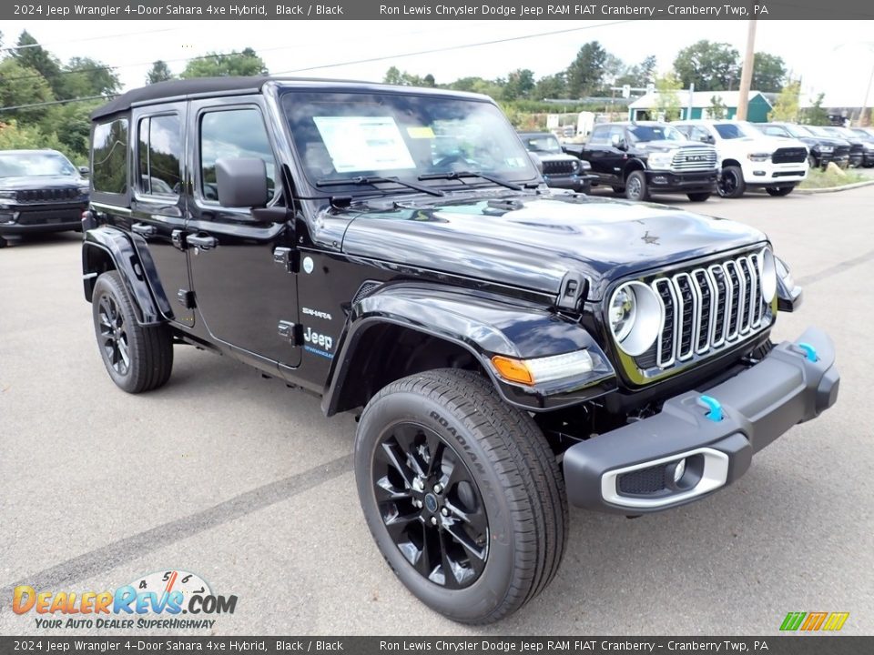 2024 Jeep Wrangler 4-Door Sahara 4xe Hybrid Black / Black Photo #7