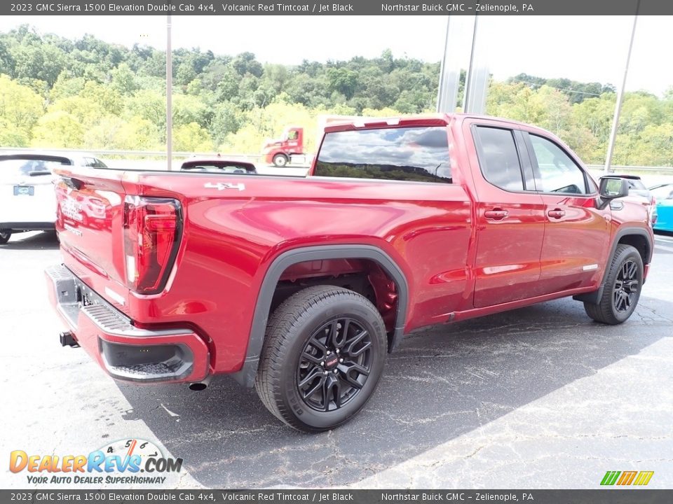 2023 GMC Sierra 1500 Elevation Double Cab 4x4 Volcanic Red Tintcoat / Jet Black Photo #7