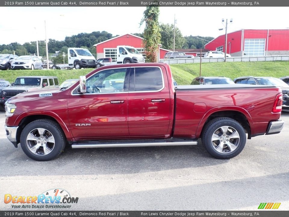 Delmonico Red Pearl 2019 Ram 1500 Laramie Quad Cab 4x4 Photo #2