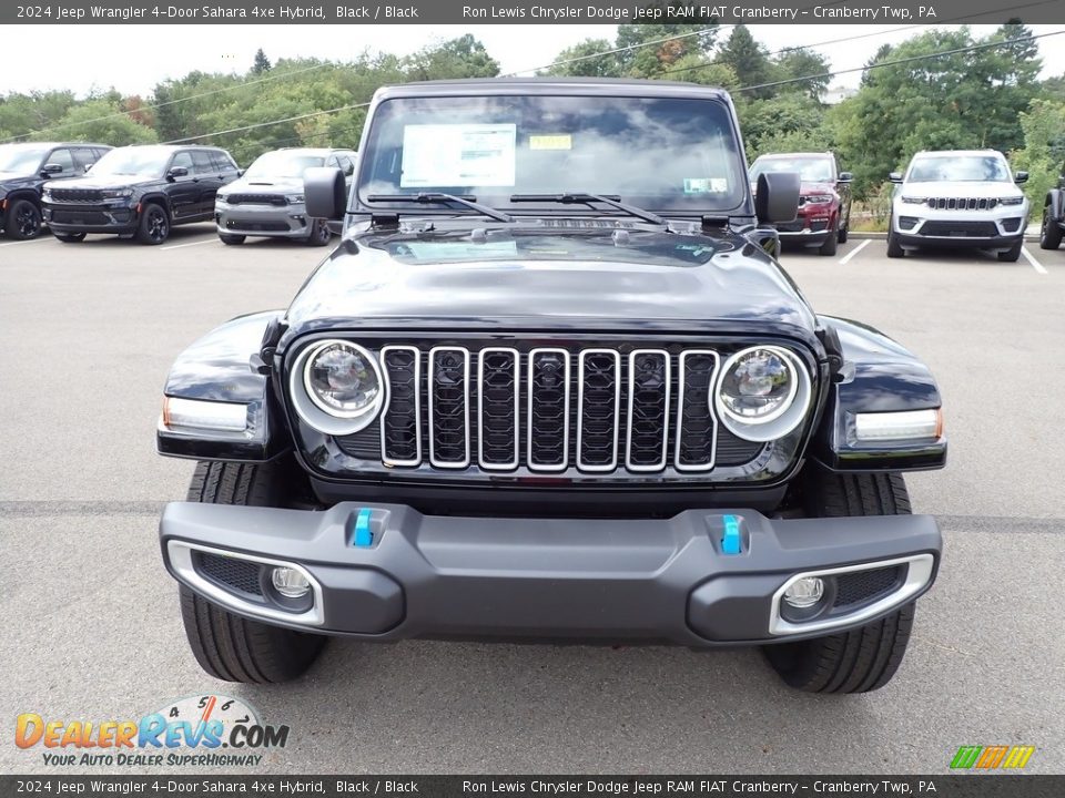 2024 Jeep Wrangler 4-Door Sahara 4xe Hybrid Black / Black Photo #8