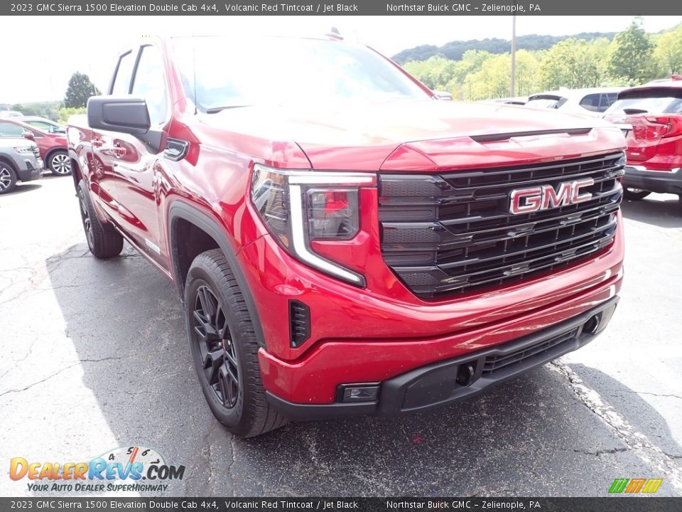 2023 GMC Sierra 1500 Elevation Double Cab 4x4 Volcanic Red Tintcoat / Jet Black Photo #10