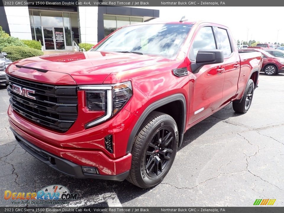 2023 GMC Sierra 1500 Elevation Double Cab 4x4 Volcanic Red Tintcoat / Jet Black Photo #12