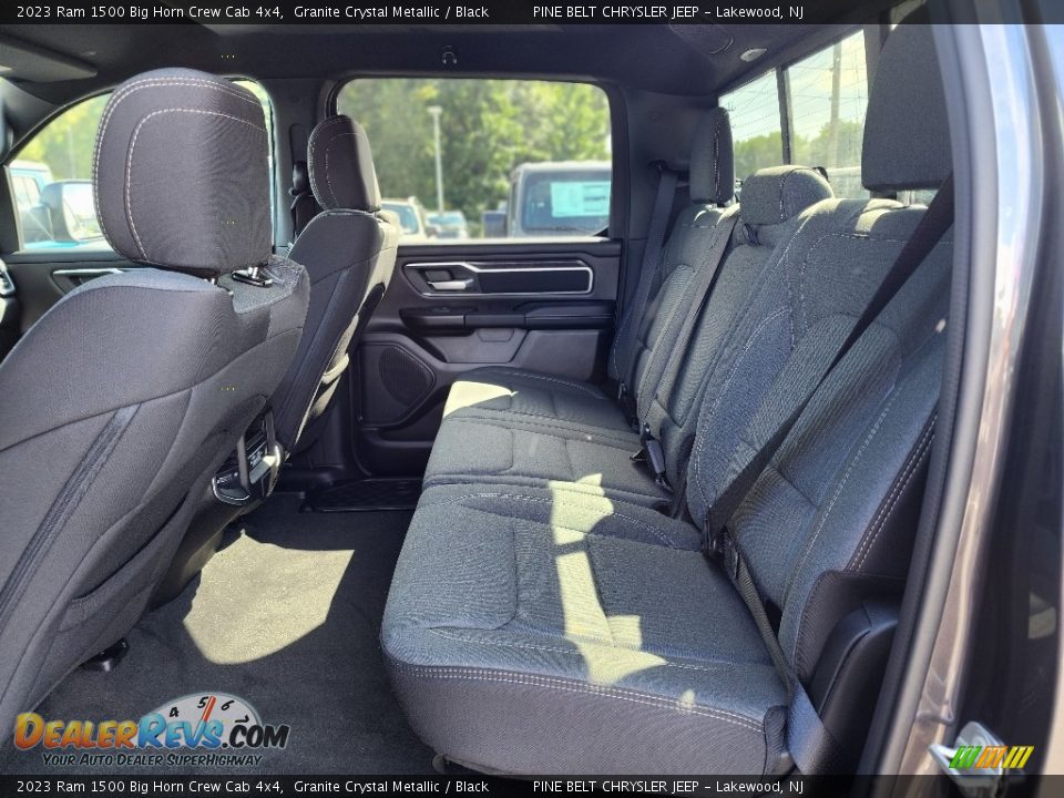 Rear Seat of 2023 Ram 1500 Big Horn Crew Cab 4x4 Photo #12