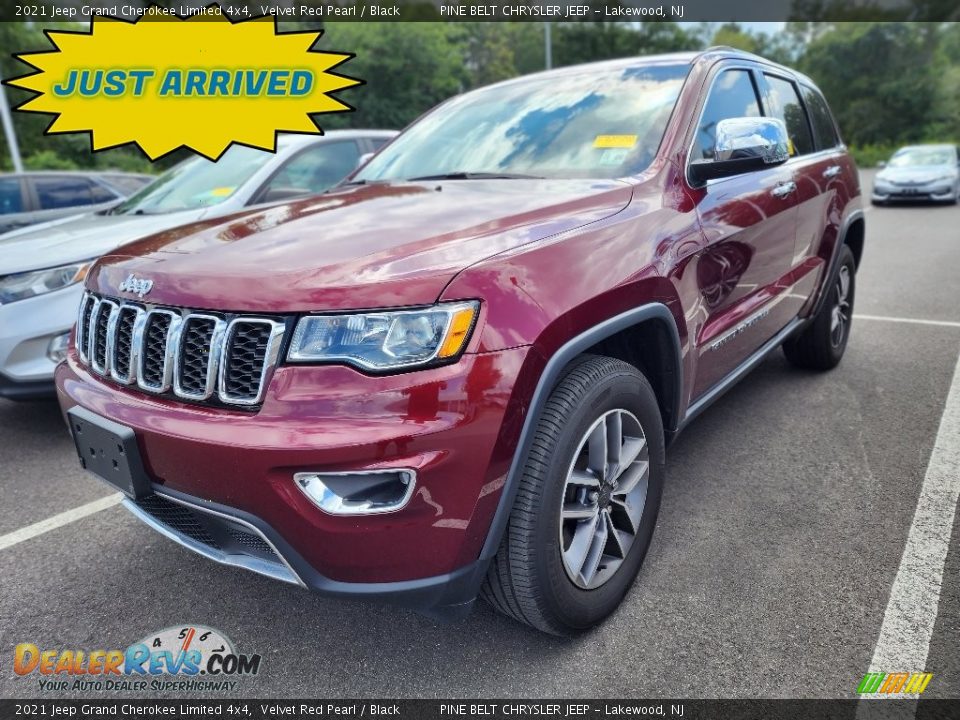 2021 Jeep Grand Cherokee Limited 4x4 Velvet Red Pearl / Black Photo #1