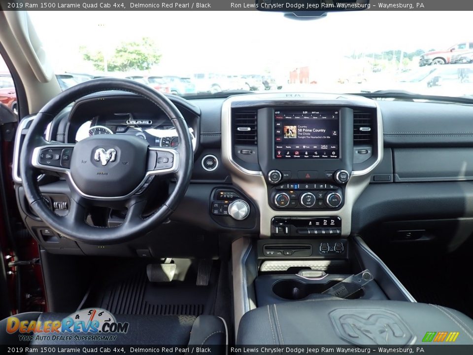 Dashboard of 2019 Ram 1500 Laramie Quad Cab 4x4 Photo #13