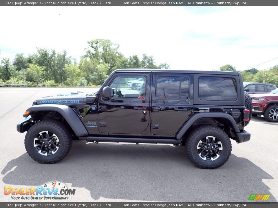 2024 Jeep Wrangler 4-Door Rubicon 4xe Hybrid Black / Black Photo #2