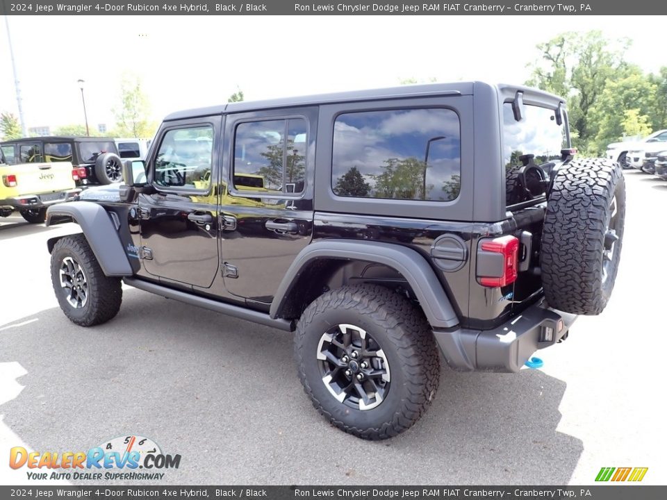 2024 Jeep Wrangler 4-Door Rubicon 4xe Hybrid Black / Black Photo #3