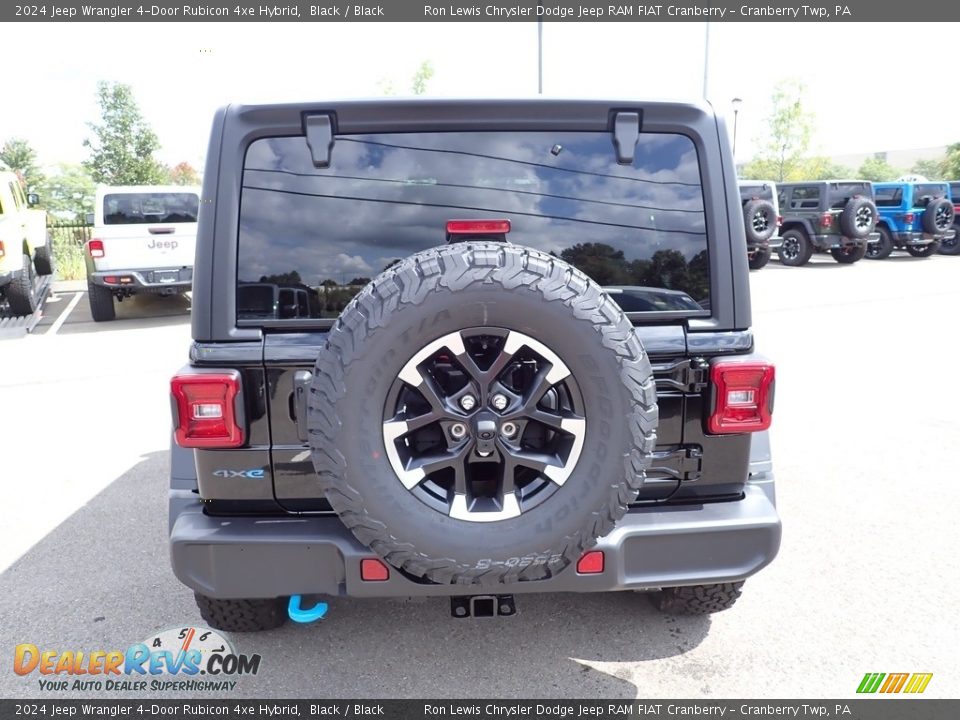 2024 Jeep Wrangler 4-Door Rubicon 4xe Hybrid Black / Black Photo #4