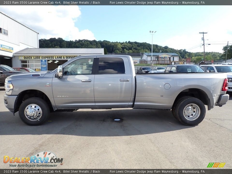 2023 Ram 3500 Laramie Crew Cab 4x4 Billet Silver Metallic / Black Photo #2