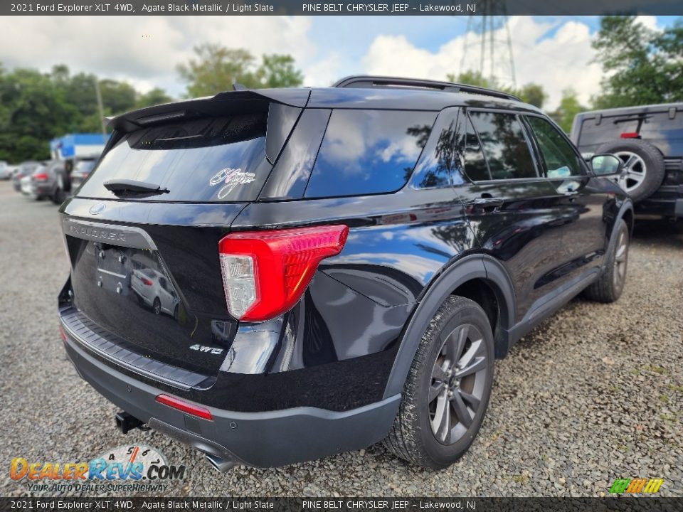 Agate Black Metallic 2021 Ford Explorer XLT 4WD Photo #3