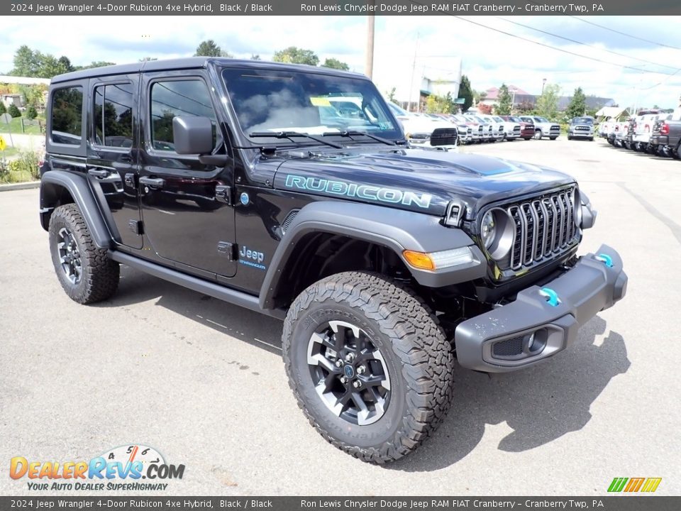 2024 Jeep Wrangler 4-Door Rubicon 4xe Hybrid Black / Black Photo #7