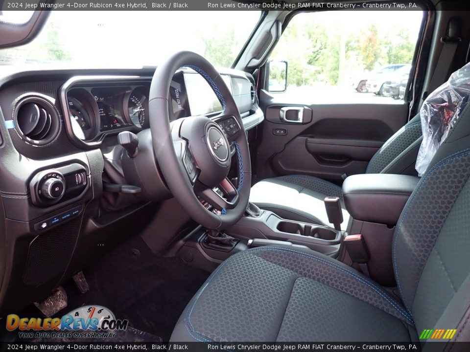 2024 Jeep Wrangler 4-Door Rubicon 4xe Hybrid Black / Black Photo #12