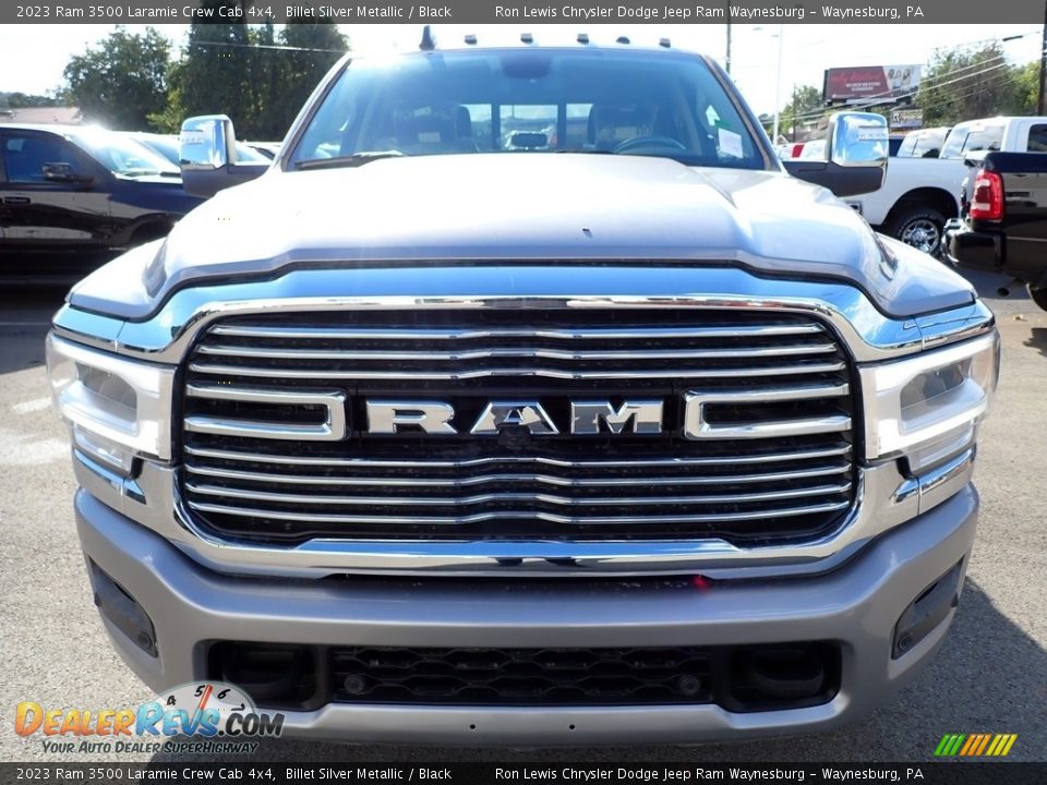 2023 Ram 3500 Laramie Crew Cab 4x4 Billet Silver Metallic / Black Photo #9